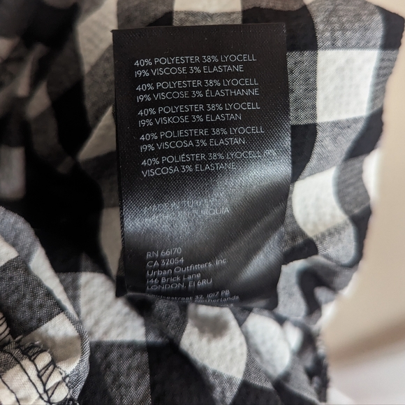 NWT! Anthropologie Maeve Black/White Gingham Crop Top, Top of 2 Piece Set, SMALL - Picture 15 of 15